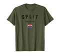 Varsity Split Croatia T-Shirt - Graphic Print for Adults - T-Shirt, Sweatshirt, Hoodie