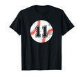 Baseball Player 11 Baseball Mom Dad T-Shirt - Minimalist Print Unisex - T-Shirt, Sweatshirt, Hoodie