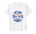 Just Mom Who Loves Baseball T-Shirt - Custom Art Print Unisex - T-Shirt, Sweatshirt, Hoodie