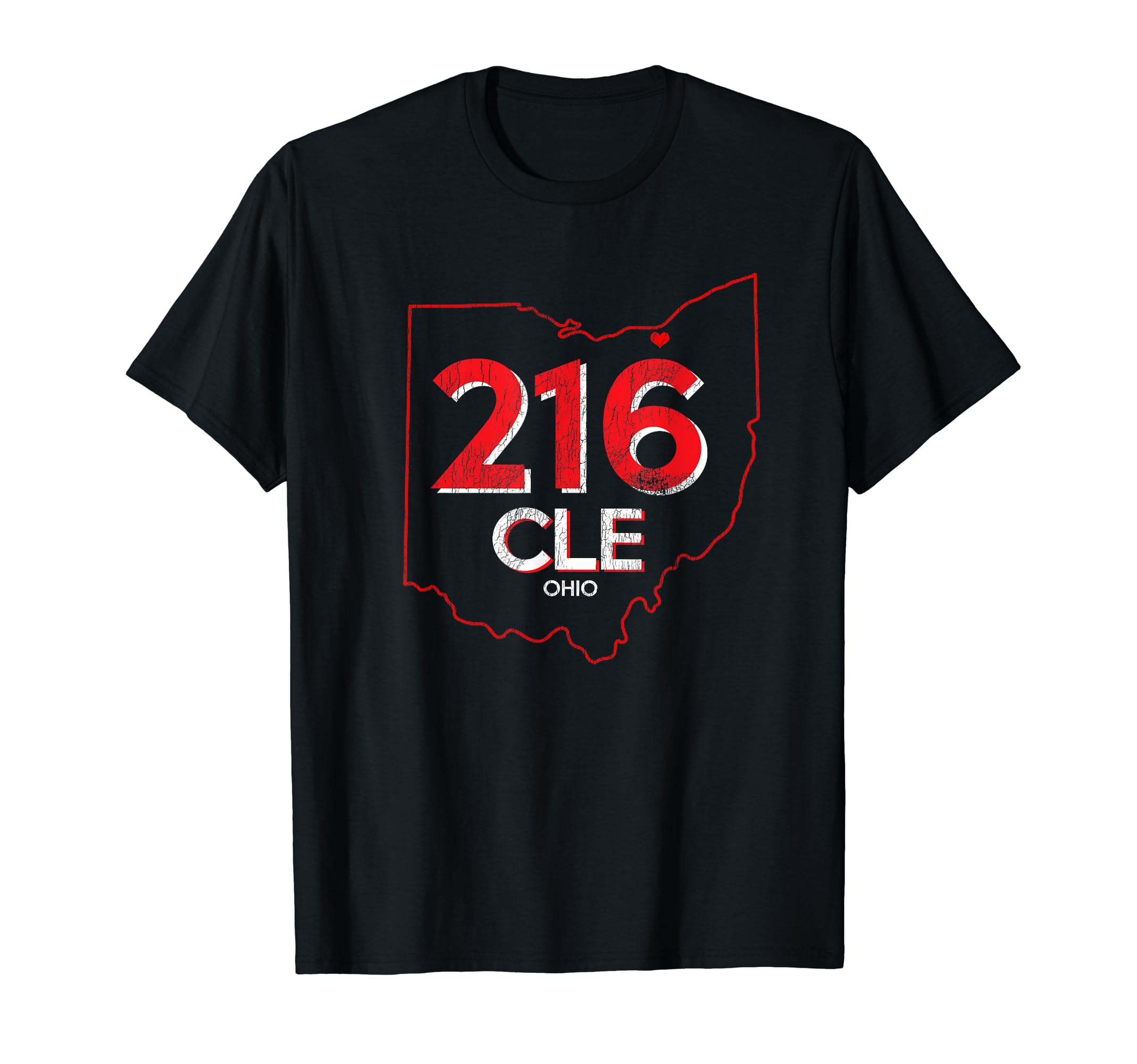 216 Cleveland Ohio T-Shirt - Fun Novelty Design Unisex - T-Shirt, Sweatshirt, Hoodie