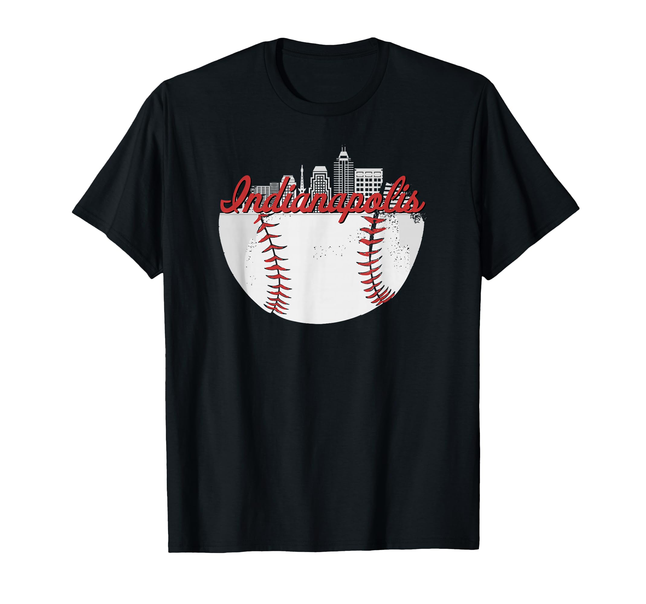 Indianapolis Skyline Cityscape T-Shirt - Minimalist Print Men Women - T-Shirt, Sweatshirt, Hoodie