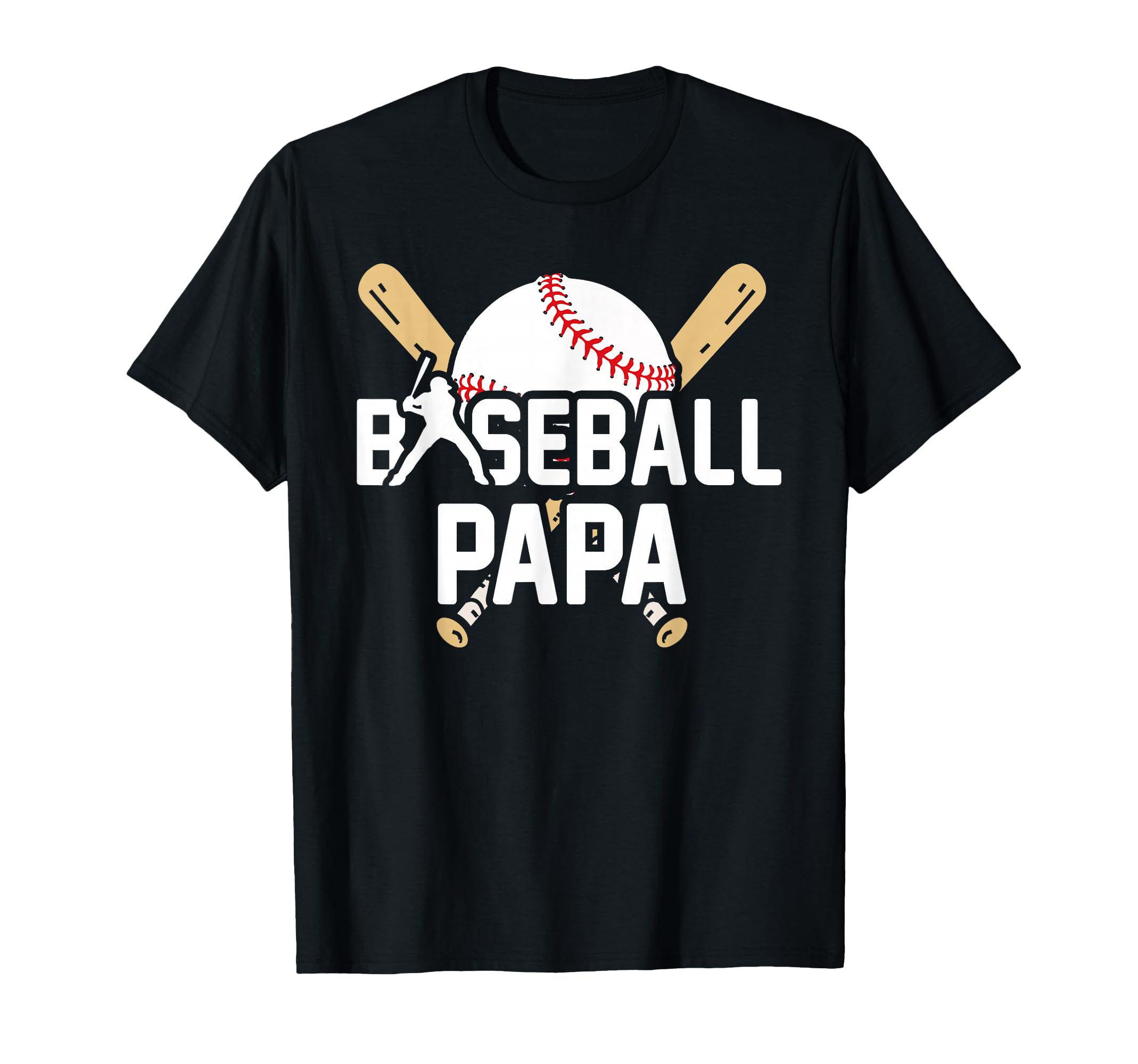 Baseball Papa Fathers Day Baseball T-Shirt - Novelty Apparel for Adults - T-Shirt, Sweatshirt, Hoodie