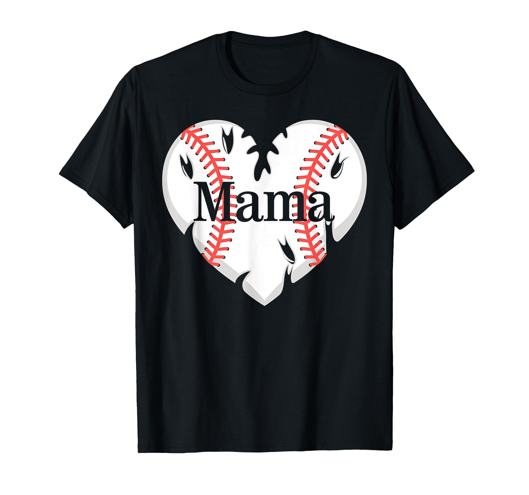 Mama Baseball Heart Baseball Lovers T-Shirt - Streetwear Style Men Women - T-Shirt, Sweatshirt, Hoodie