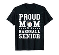 Proud Mom Baseball Senior Graduation T-Shirt - Custom Art Print Unisex - T-Shirt, Sweatshirt, Hoodie