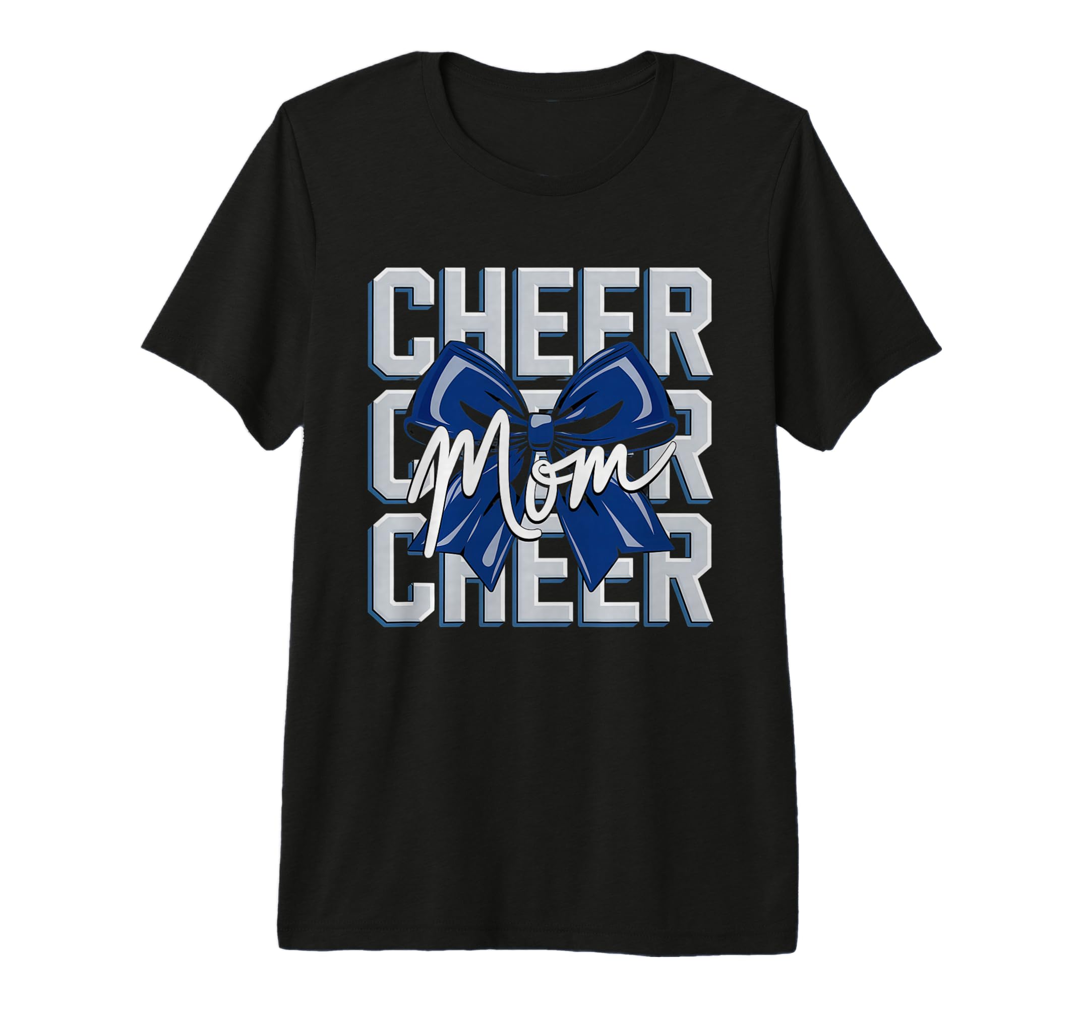 Cheer Mom Mother Bow Cheerleader Game Day T-Shirt - Unique Graphic Unisex - T-Shirt, Sweatshirt, Hoodie