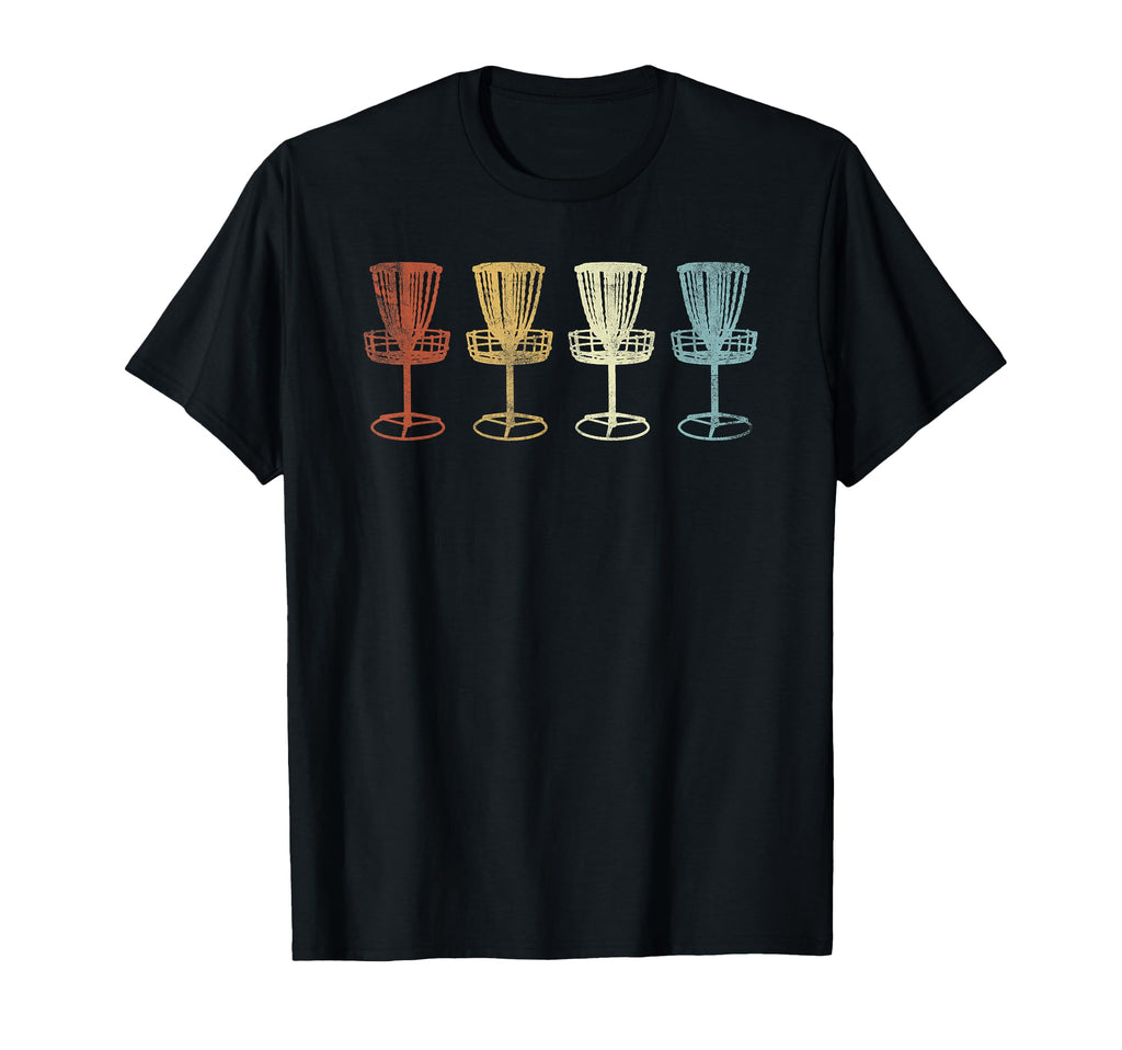 Disc Golf Baskets Distressed T-Shirt - Fun Novelty Design for Adults - T-Shirt, Sweatshirt, Hoodie