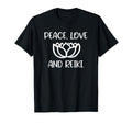 Lotus Peace Love Reiki T Shirts Tees T-Shirt - Custom Art Print Unisex - T-Shirt, Sweatshirt, Hoodie