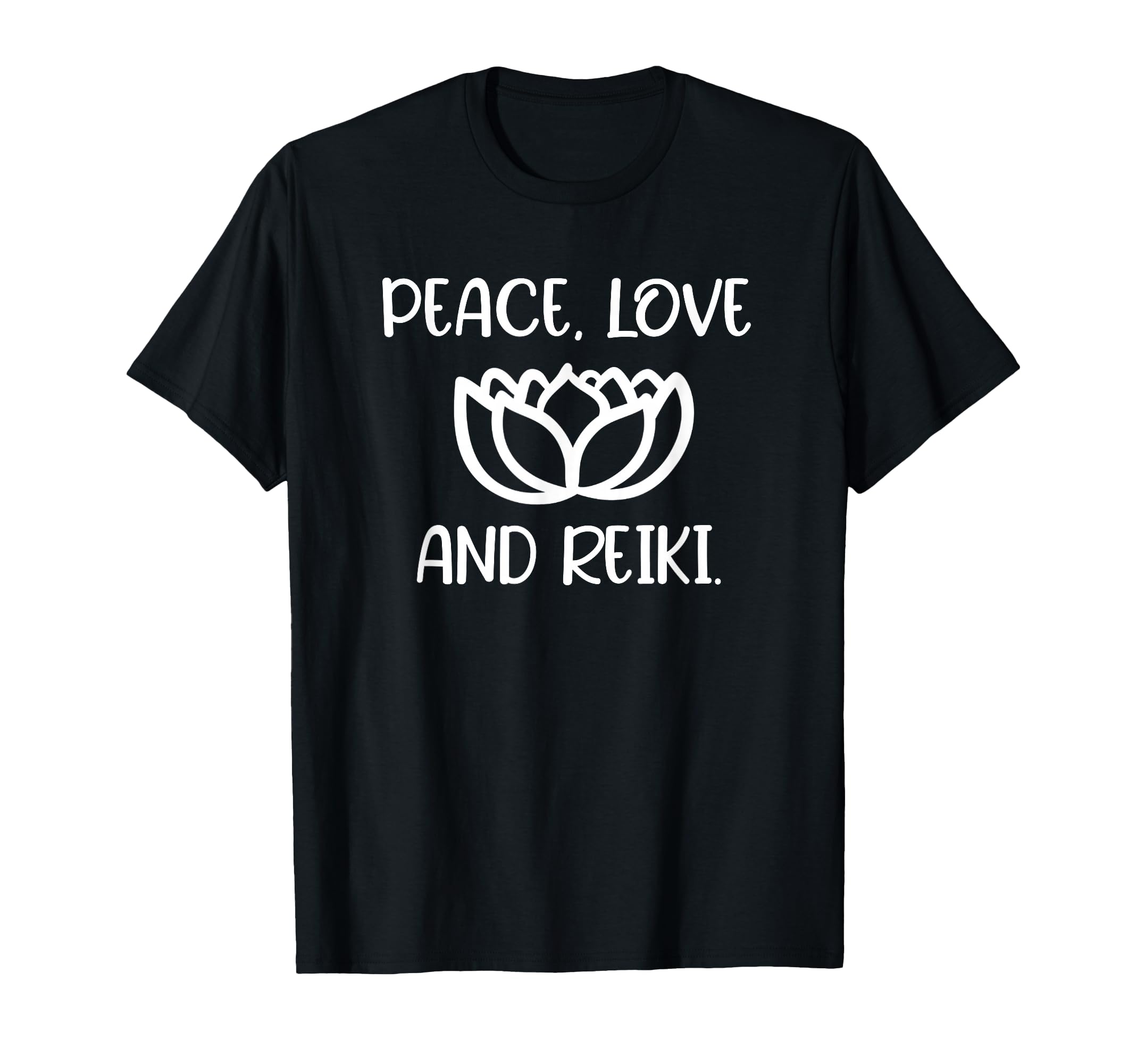 Lotus Peace Love Reiki T Shirts Tees T-Shirt - Custom Art Print Unisex - T-Shirt, Sweatshirt, Hoodie