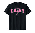Cheer Coquette Bow Cheerleader Mom T-Shirt - Unique Graphic Unisex - T-Shirt, Sweatshirt, Hoodie