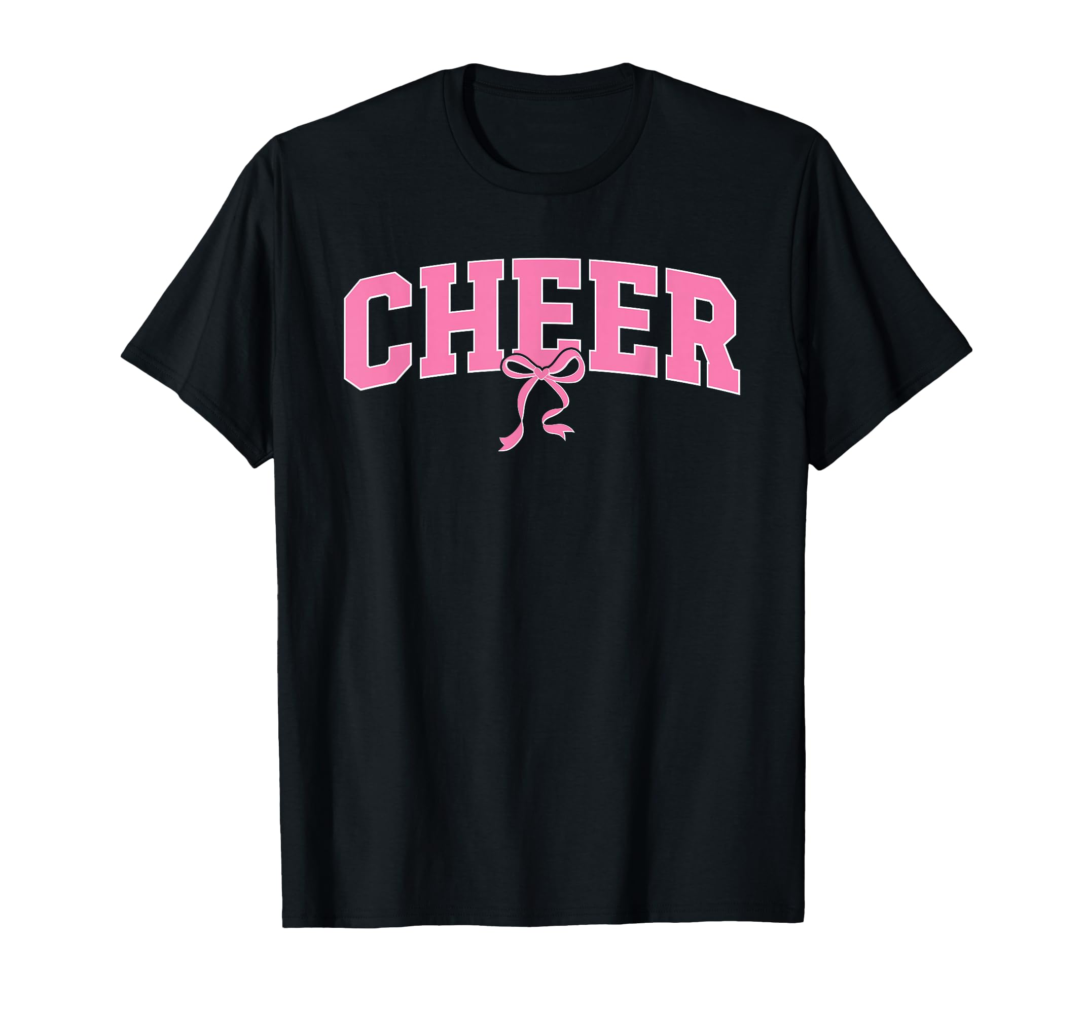 Cheer Coquette Bow Cheerleader Mom T-Shirt - Unique Graphic Unisex - T-Shirt, Sweatshirt, Hoodie