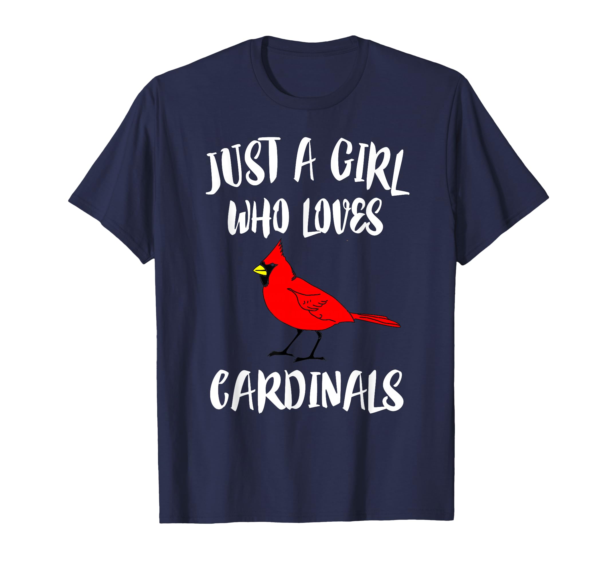 Just Who Loves Cardinals Bird Birding T-Shirt - Minimalist Print Men Women - T-Shirt, Sweatshirt, Hoodie