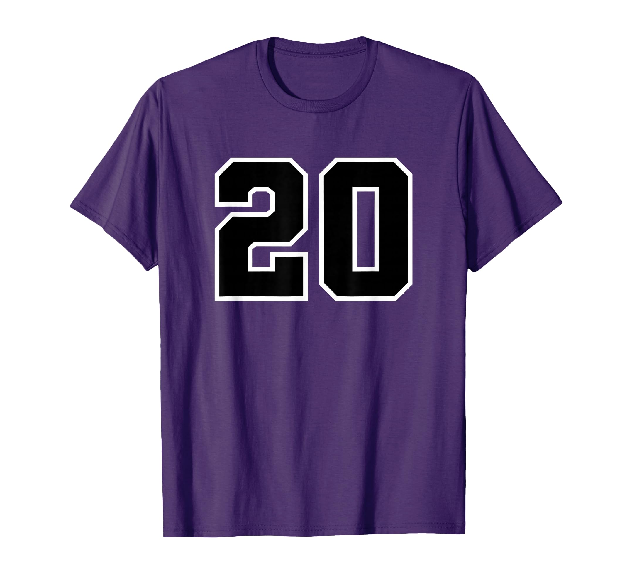 Number 20 Sports Team Varsity Number T-Shirt - Minimalist Print Unisex - T-Shirt, Sweatshirt, Hoodie