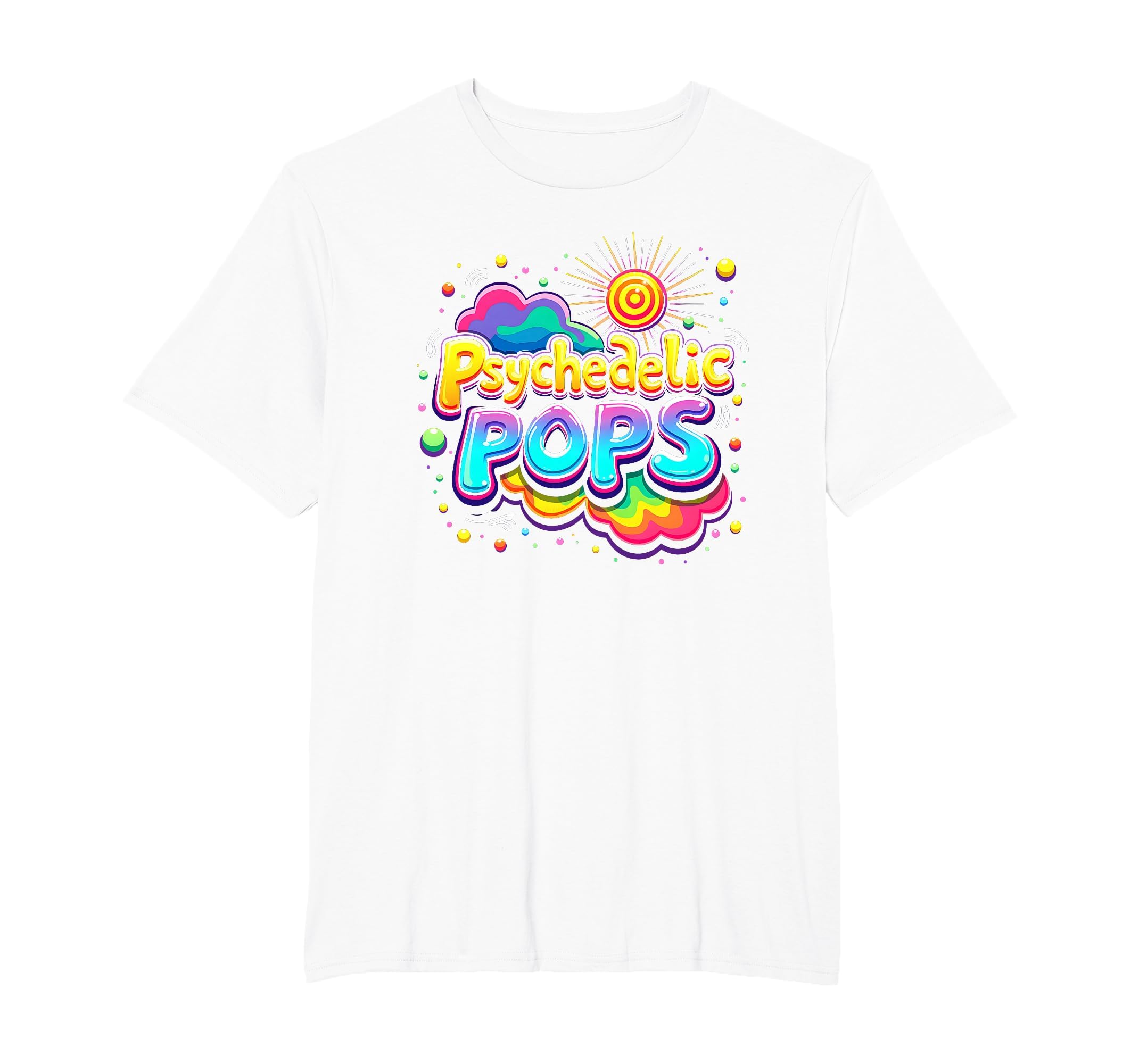 Groovy Dad Psychedelic Pops 60S Hippie Mens T-Shirt - Graphic Print Unisex - T-Shirt, Sweatshirt, Hoodie
