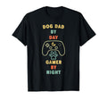 Dog Dad Day Gamer Night Console Gamepad T-Shirt - Trendy Graphic Unisex - T-Shirt, Sweatshirt, Hoodie