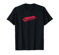 Red Harmonica Distressed Grunge Image T-Shirt - Minimalist Print Men Women - T-Shirt, Sweatshirt, Hoodie