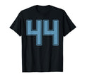 Light Blue Number 44 Jersey Player Uniform T-Shirt - Unique Graphic Unisex - T-Shirt, Sweatshirt, Hoodie