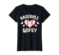 Baseball Wifey Heart Family Couple T-Shirt - Fun Novelty Design for Adults - T-Shirt, Sweatshirt, Hoodie