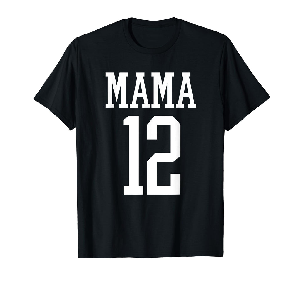 Number 12 Mama Biggest Fan T-Shirt - Casual Everyday Wear for Adults - T-Shirt, Sweatshirt, Hoodie
