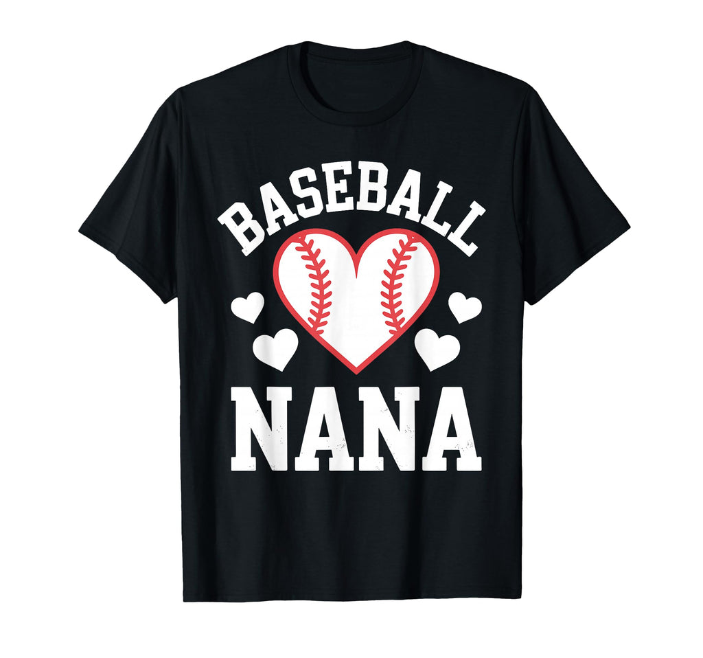 Funny Baseball Nana Art Grandma Nana T-Shirt - Graphic Print Men Women - T-Shirt, Sweatshirt, Hoodie