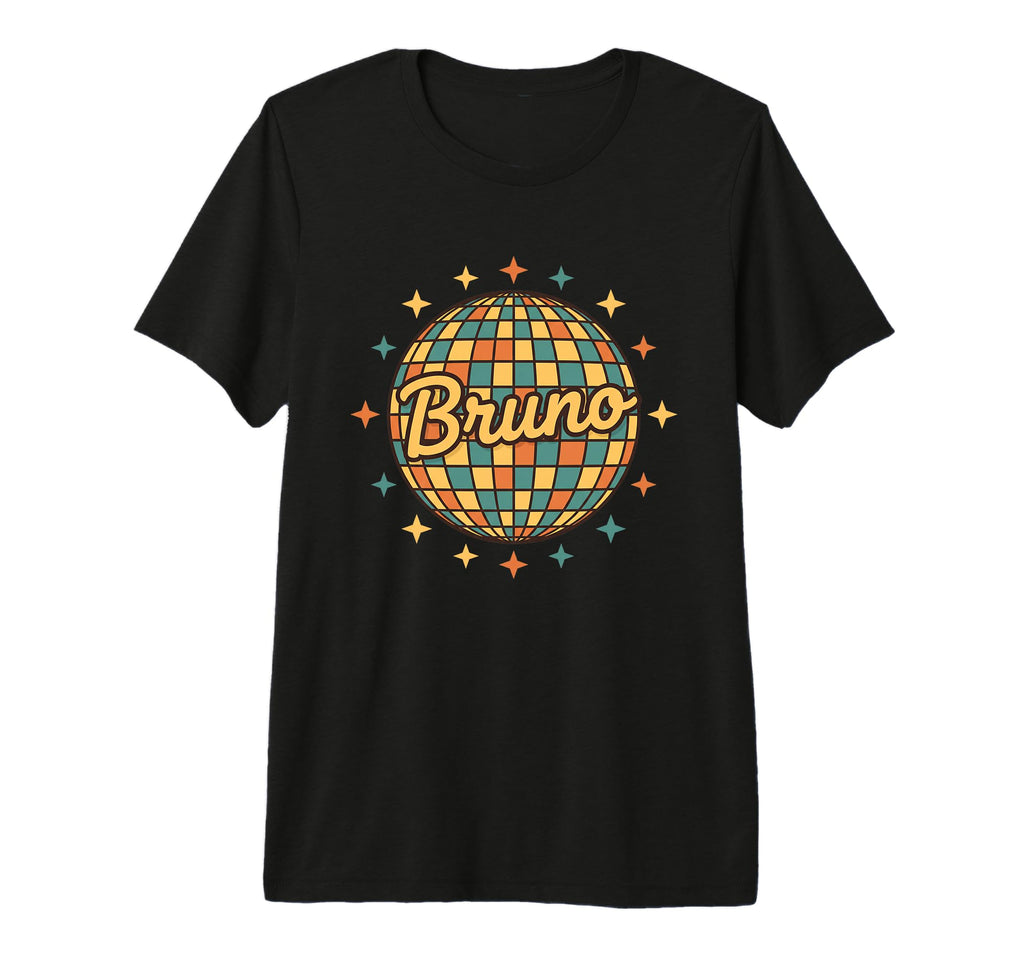 Bruno Disco Name 70S Nostalgia Tri Blend T-Shirt - Aesthetic Graphic Unisex - T-Shirt, Sweatshirt, Hoodie
