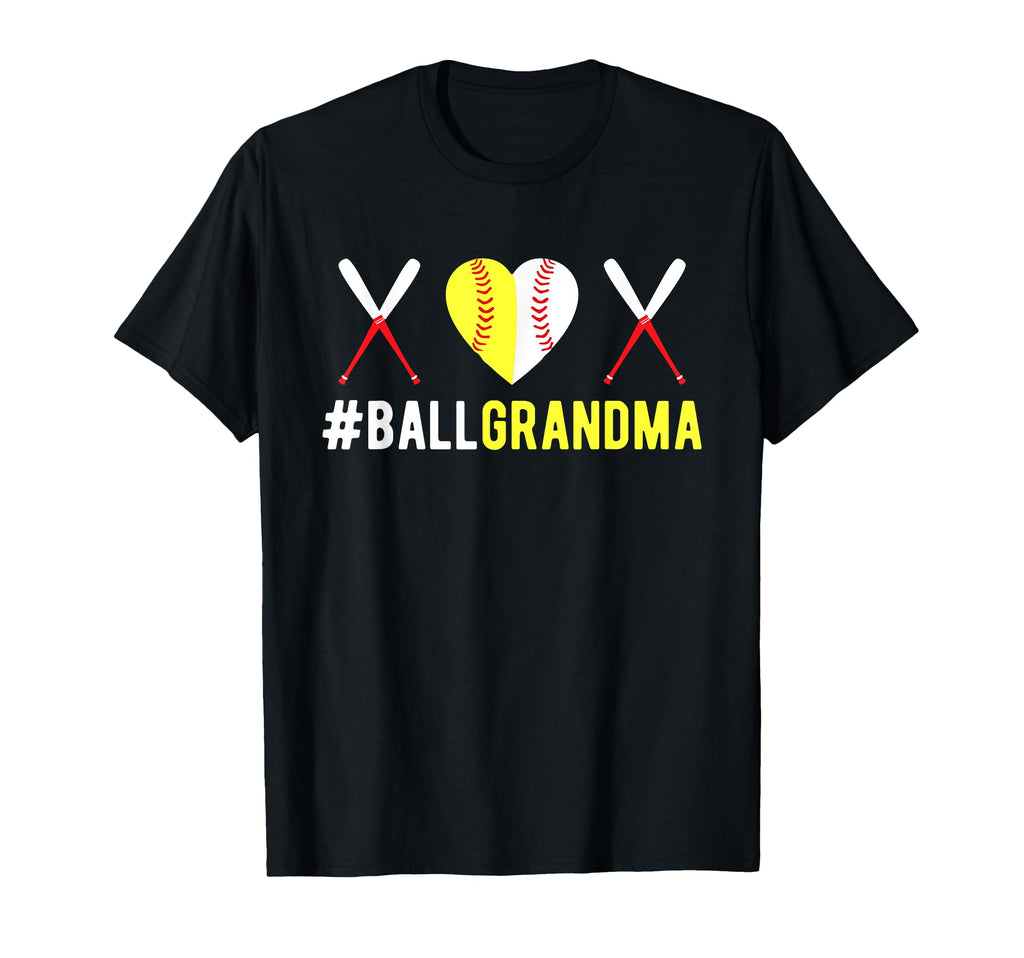 Ball Grandma Baseball Softball Proud Nana T-Shirt - Unique Graphic Unisex - T-Shirt, Sweatshirt, Hoodie