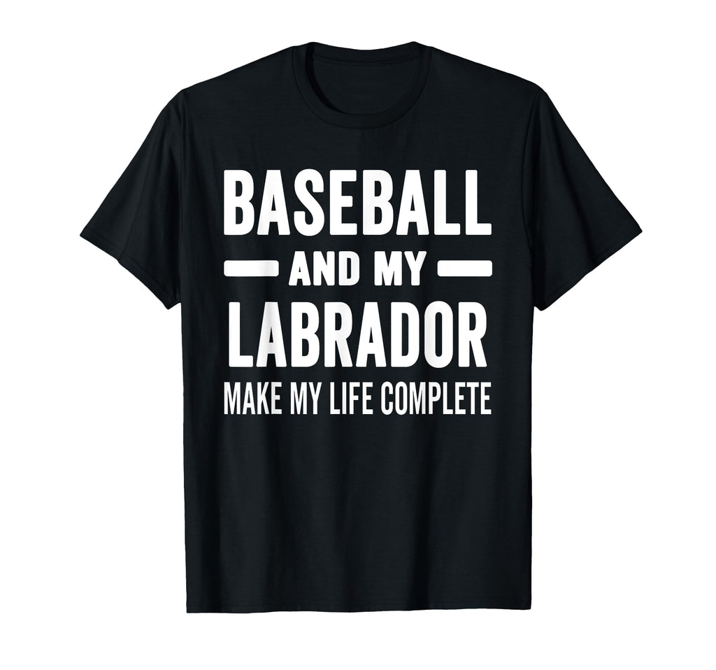 Baseball And My Labrador Mama Dog T-Shirt - Novelty Apparel Men Women - T-Shirt, Sweatshirt, Hoodie