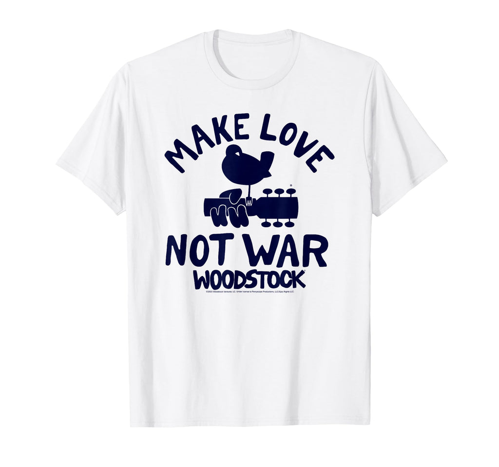 Woodstock Make Love Not War T-Shirt - Custom Art Print for Adults - T-Shirt, Sweatshirt, Hoodie