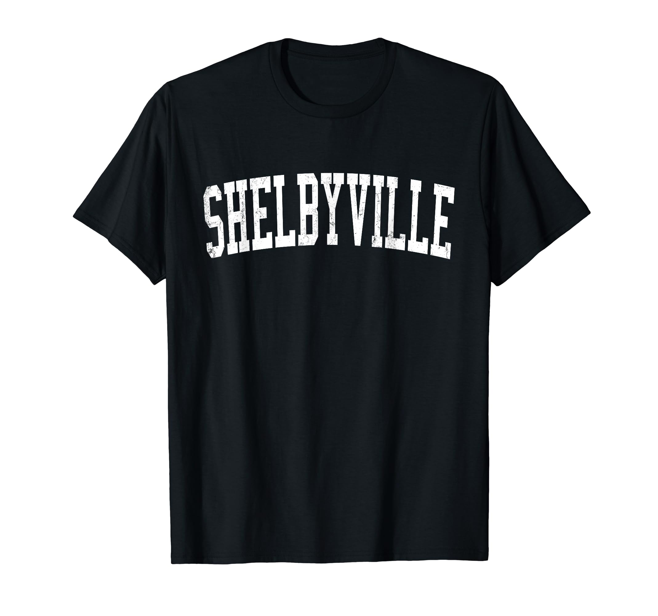 Shelbyville Ky Distressed White Varsity T-Shirt - Unique Graphic Men Women - T-Shirt, Sweatshirt, Hoodie