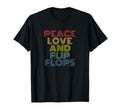 Peace Love Flip Flops Funny T-Shirt - Minimalist Print for Adults - T-Shirt, Sweatshirt, Hoodie