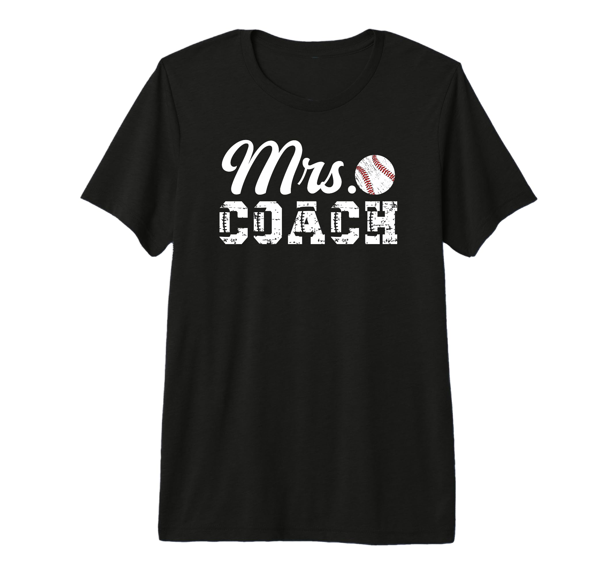 Mrs Coach Baseball Coachs Wife Baseball T-Shirt - Custom Art Print Unisex - T-Shirt, Sweatshirt, Hoodie