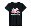 Peace Love Diving Scuba Diver Dive T-Shirt - Graphic Print Unisex - T-Shirt, Sweatshirt, Hoodie