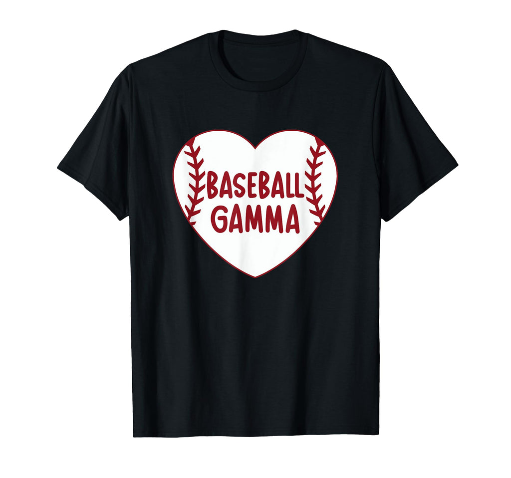 Baseball Gamma Heart Baseball Grandma T-Shirt - Custom Art Print Unisex - T-Shirt, Sweatshirt, Hoodie