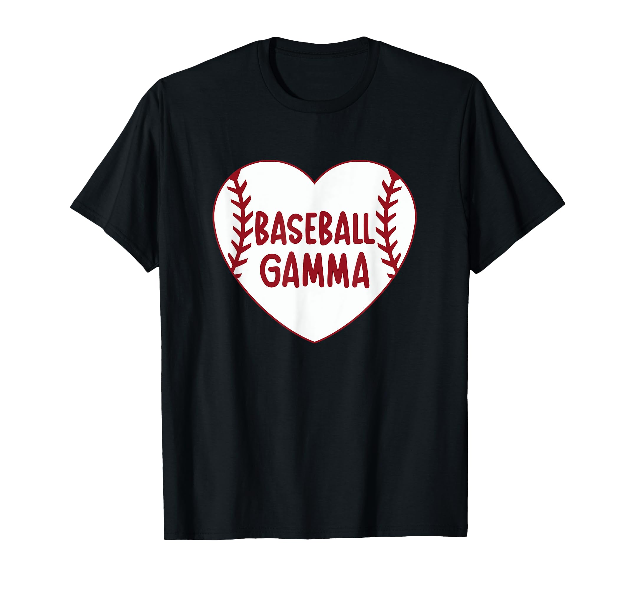 Baseball Gamma Heart Baseball Grandma T-Shirt - Custom Art Print Unisex - T-Shirt, Sweatshirt, Hoodie