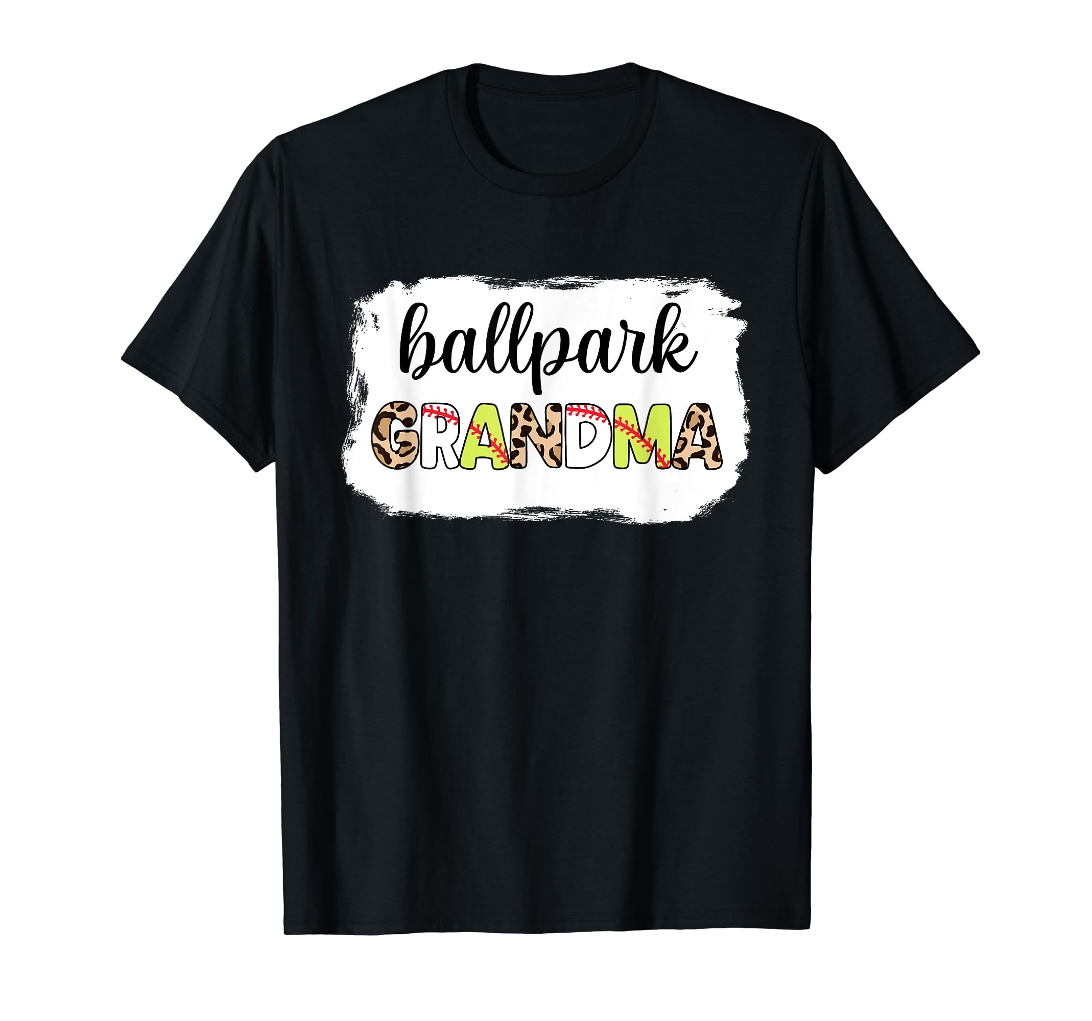 Bleached Ballpark Grandma Baseball T-Shirt - Streetwear Style Unisex - T-Shirt, Sweatshirt, Hoodie
