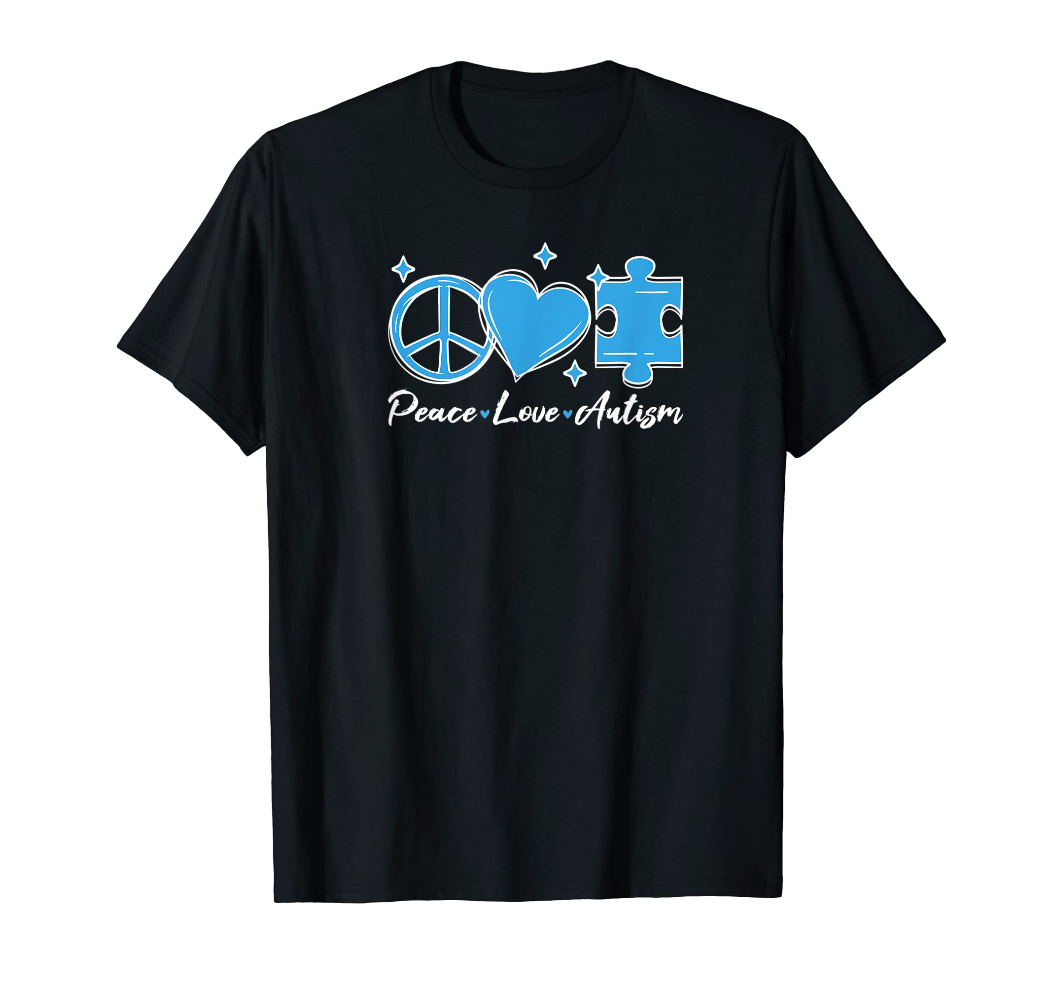 Autism Peace Love Line Supporting T-Shirt - Aesthetic Graphic Men Women - T-Shirt, Sweatshirt, Hoodie