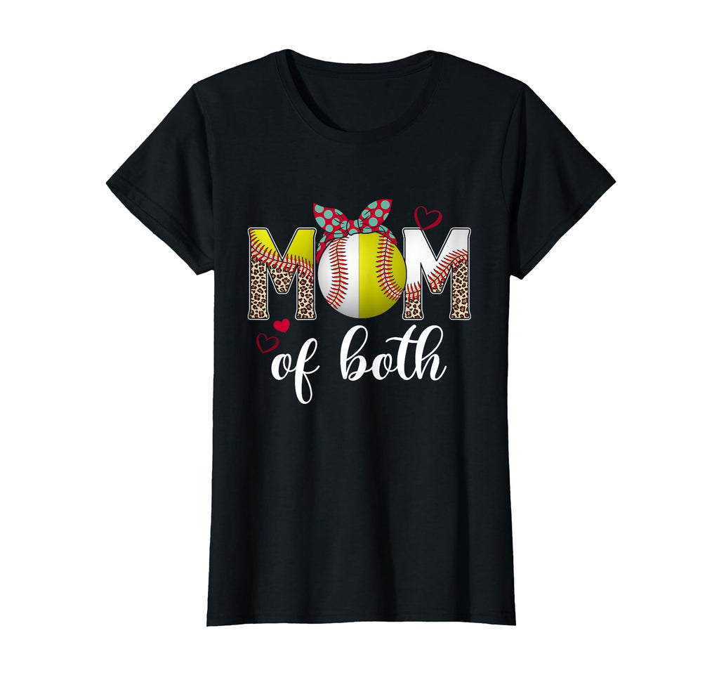 Mom Both Leopard Mothers Day T-Shirt - Casual Everyday Wear Men Women - T-Shirt, Sweatshirt, Hoodie