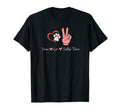 Peace Love Scottish Terrier T-Shirt - Fun Novelty Design Men Women - T-Shirt, Sweatshirt, Hoodie