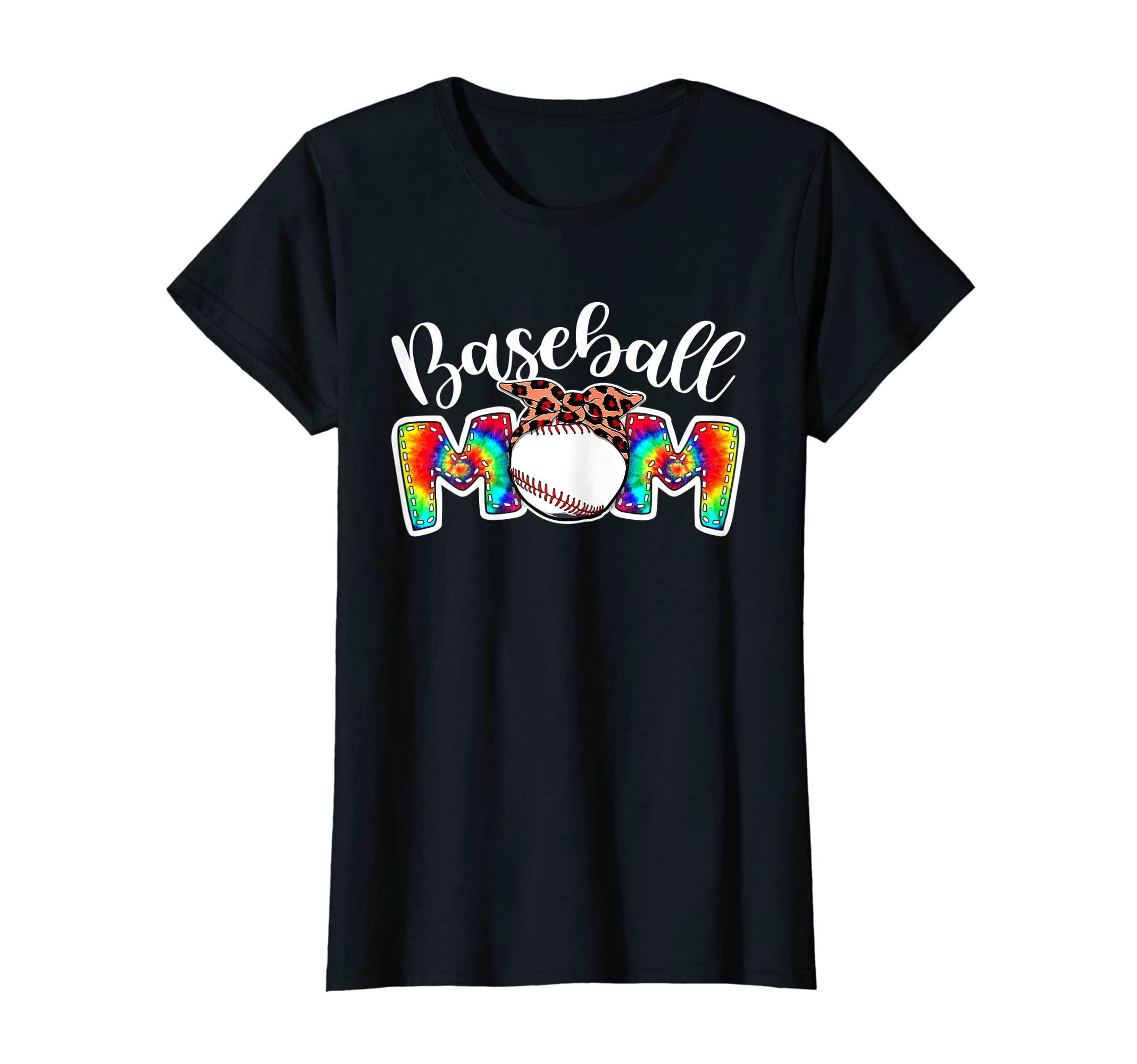 Womens Bandana Baseball Mom Leopard T-Shirt - Streetwear Style for Adults - T-Shirt, Sweatshirt, Hoodie