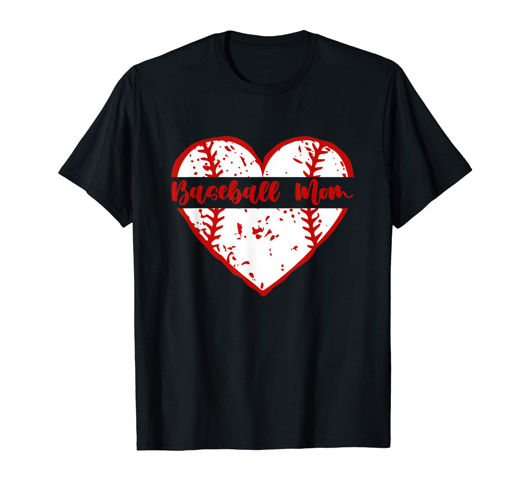 Baseball Heart Mom Dad Softball T-Shirt - Fun Novelty Design Unisex - T-Shirt, Sweatshirt, Hoodie