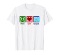 Peace Love Croquet T-Shirt - Casual Everyday Wear Unisex - T-Shirt, Sweatshirt, Hoodie