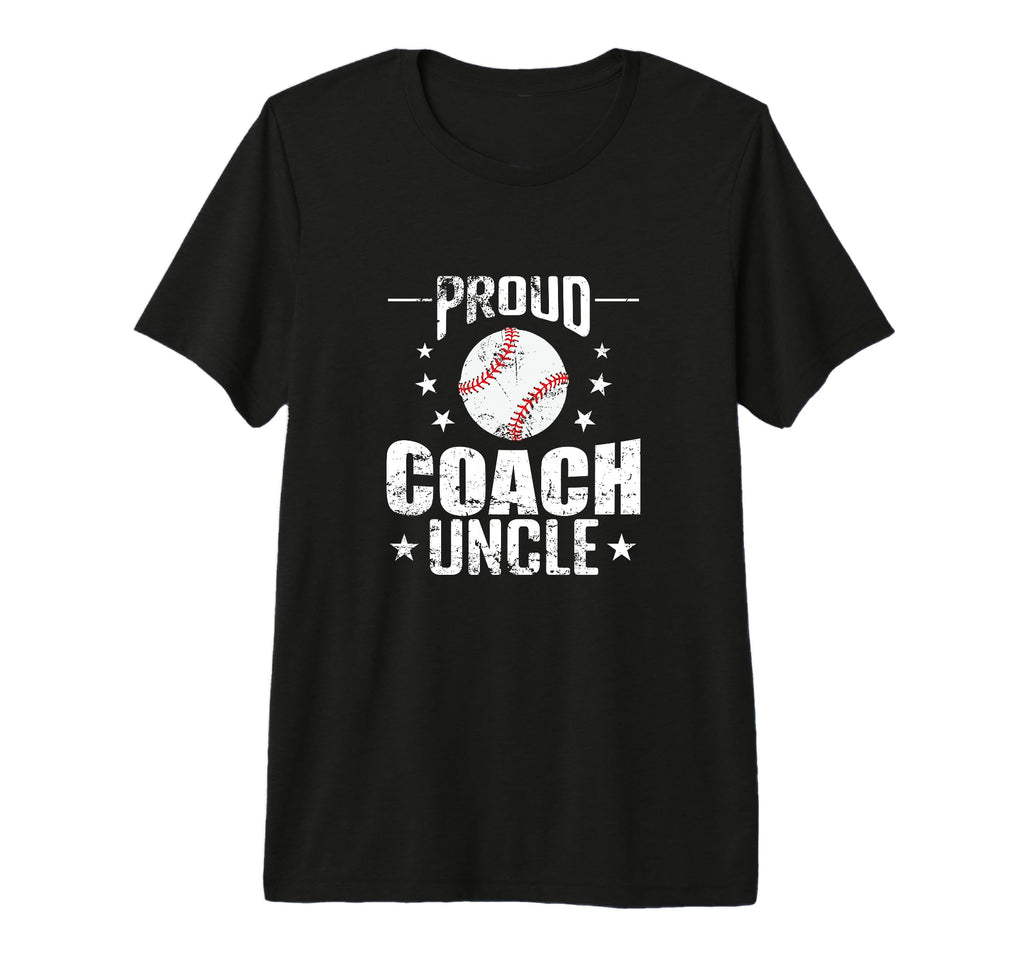Proud Coach Uncle Baseball Dugout Tri T-Shirt - Minimalist Print Unisex - T-Shirt, Sweatshirt, Hoodie