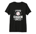 Proud Coach Uncle Baseball Dugout Tri T-Shirt - Minimalist Print Unisex - T-Shirt, Sweatshirt, Hoodie