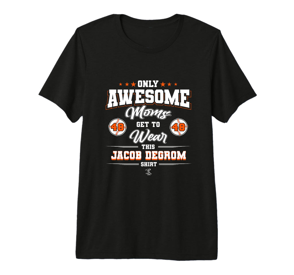 Jacob Degrom Awesome Moms Tri Blend T-Shirt - Graphic Print Unisex - T-Shirt, Sweatshirt, Hoodie