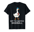 Off To Watch Baseball T-Shirt - Aesthetic Graphic Unisex - T-Shirt, Sweatshirt, Hoodie