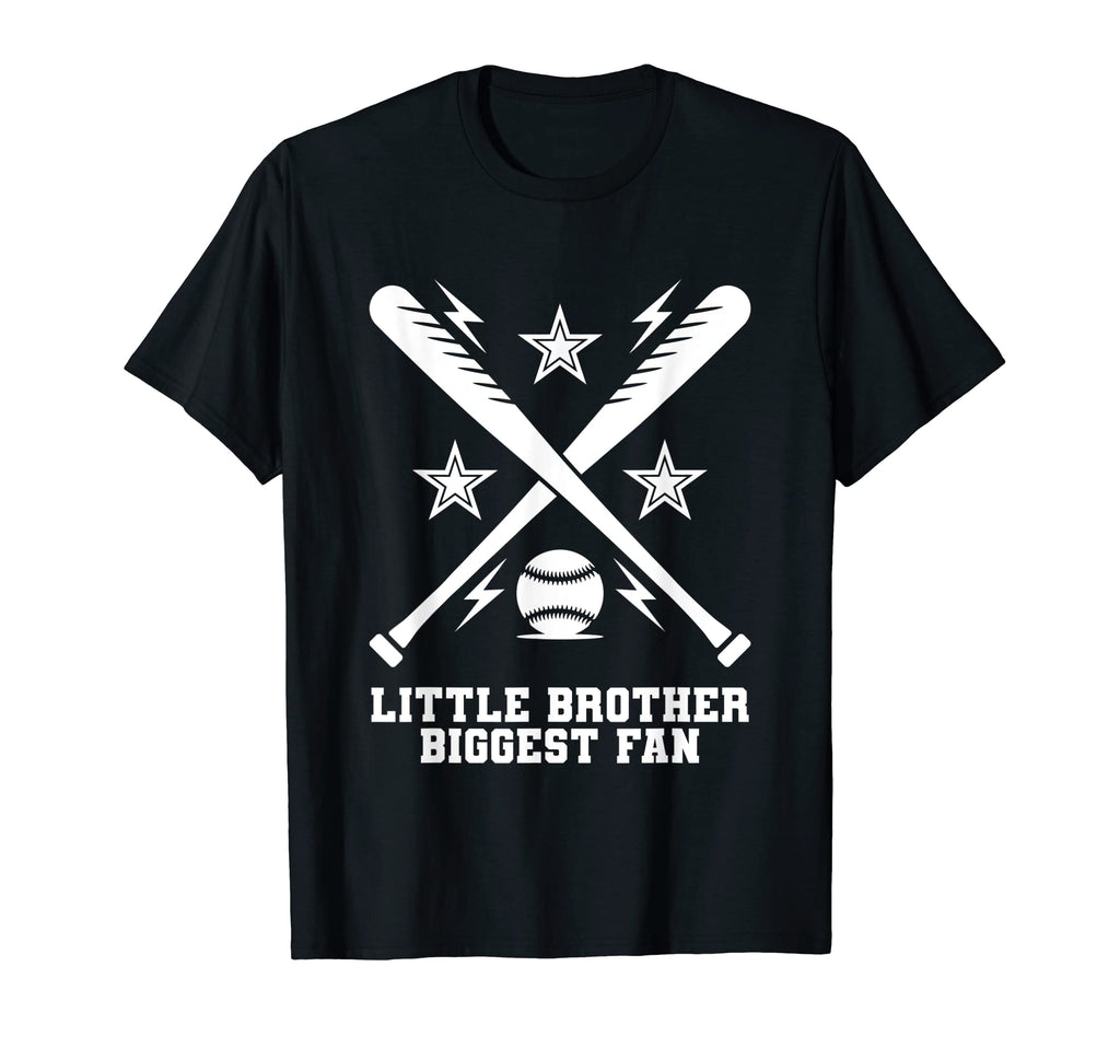 Baseball Little Brother Biggest Fan T-Shirt - Minimalist Print for Adults - T-Shirt, Sweatshirt, Hoodie
