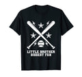 Baseball Little Brother Biggest Fan T-Shirt - Minimalist Print for Adults - T-Shirt, Sweatshirt, Hoodie