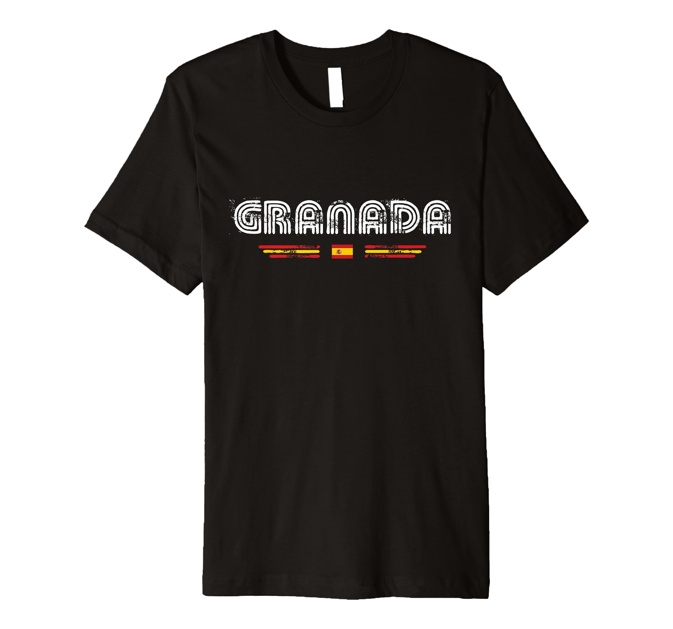 Granada Spain 70S 80S Type T-Shirt - Minimalist Print Men Women - T-Shirt, Sweatshirt, Hoodie
