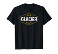 Glacier National Park Tree Hexagon Badge T-Shirt - Graphic Print Men Women - T-Shirt, Sweatshirt, Hoodie