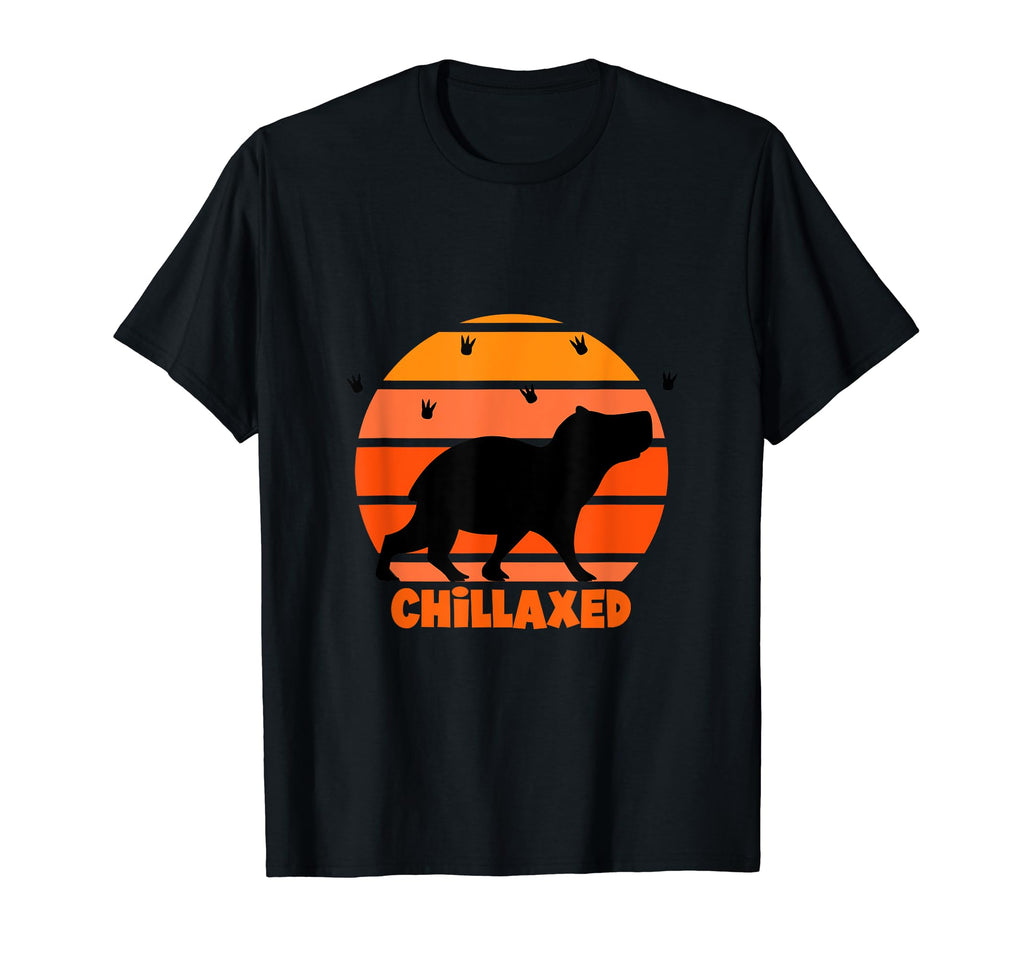 Chillaxed Sunset Capybara T-Shirt - Graphic Print Unisex - T-Shirt, Sweatshirt, Hoodie