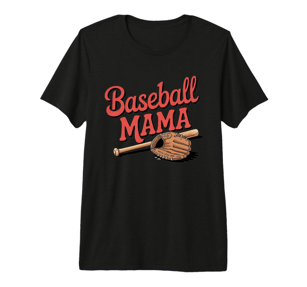 Baseball Mama Game Day Sports Mom Tri T-Shirt - Novelty Apparel Men Women - T-Shirt, Sweatshirt, Hoodie